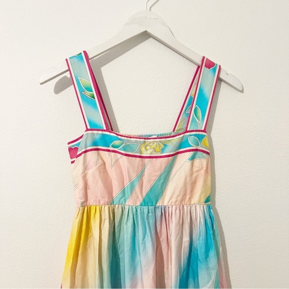 Hunter Bell Rita Dress Multi Flower Maxi Multicolor Size XS - Picture 3 of 10